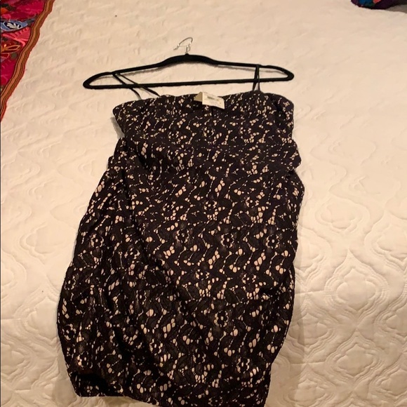 Tan and black strapless dress - Picture 4 of 4